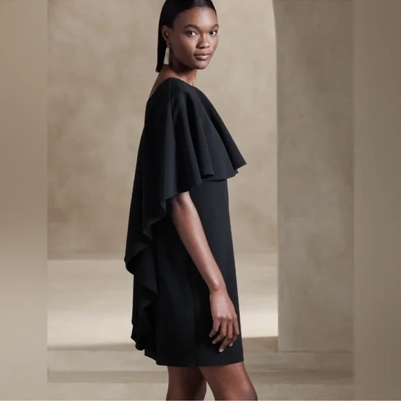 banana republic black ruffle dress Amanda Uprichard | Avellina Skort Romper main image 0